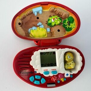 Neopets Tonu Rhino figure pocket toy game Tiger electronics Tyrannia Works VIDEO